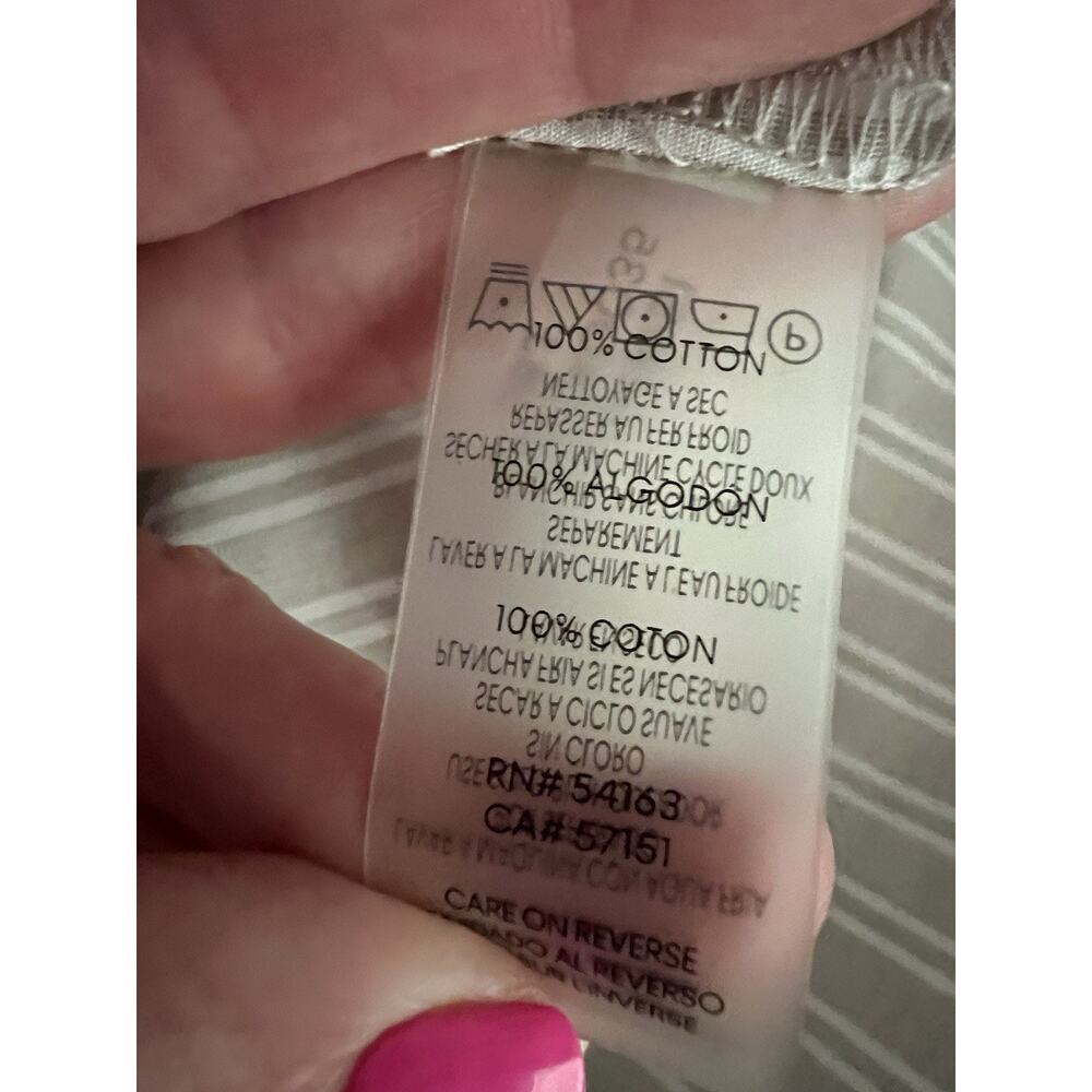 CALVIN KLEIN Gray Striped Button Front Tie Waist Shirt Maxi Dress - Picture 13 of 14